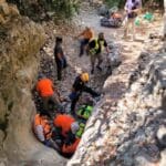 חילוץ בפארק הכרמל (צילום: כבאות והצלה)