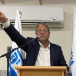 איתמר בן גביר בכנס בחירות בבית הכנסת בקריית שמואל – חיפה (צילום: ירון כרמי – חי פה)