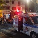 לכודה באמבולנס – תאונת דרכים (צילום: כבאות והצלה)