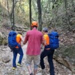 חילוץ מטיילת שנפגעה בראשה (צילום: יחידת החילוץ גליל כרמל)