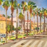 שדרות בת גלים, שמן על בד, 70/50 ס"מ ( ציור:יוסי לובלסקי)