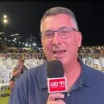 השר גדעון סער בערב הפתיחה של פסטיבל עכו לתאטרון אחר (צילום: חי פה-TV)
