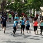 מרוץ המדרגות של חיפה – הזינוק מהעיר התחתית – מאי 2015 (צילום: ירון כרמי)