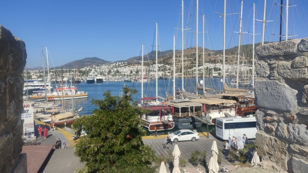 הנמל של בודרום (טורקיה) - הפלגה מהאי קוס - יוון (צילום: מיכל גרובר)
