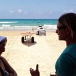 דורי נימצקי ונגה כרמי – הדרכה לכתבים (צילום: ירון כרמי)
