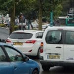 עומס תנועה בציר מוריה (צילום – ירון כרמי)