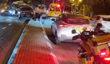 תאונה קטלנית בחיפה – נהרג הולך רגל בן 84 • חשד ל'פגע וברח' (צילום: מד"א)