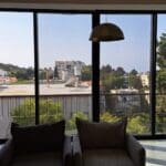 מבט מחלון הסלון אל מפתח הנוף – בית ללא גלוטן (צילום: רחלי אורבך)
