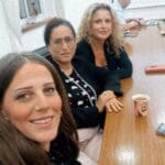 הילה לאופר, שרית גולן ושני רוט-קפון בישיבת ועדת החינוך של חיפה (צילום: שני רוט-קפון)