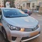מכונית של נהג שהותקף בחיפה  (צילום: משטרת ישראל)