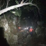 חילוץ 170 מטיילות אשר נקלעו למצוקה בנחל יגור, בחושך, ללא אמצעי תאורה ומים (צילום: יחידת החילוץ גליל-כרמל)