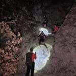 חילוץ 170 מטיילות אשר נקלעו למצוקה בנחל יגור, בחושך, ללא אמצעי תאורה ומים (צילום: יחידת החילוץ גליל-כרמל)