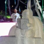 פסטיבל הפסלים הבינלאומי הראשון בקריית ביאליק (צילום: חי פה-TV)