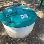 מיכל אשפה מוטמן – פארק הכרמל (צילום: ירון כרמי)
