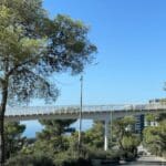 גשר הולכי הרגל הסגור – אוניברסיטת חיפה (צילום: ירון כרמי)