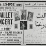 עין דור – "קונצרט בלט" (1930) – כרזה – אוסף האפמרה – הספרייה הלאומית.