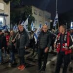 צעדת המחאה בחיפה נגד הקמת ממשלת נתניהו (צילום: ירון חנן)