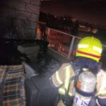 שריפה בבניין רב קומות (צילום: כבאות והצלה)