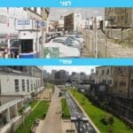 לפני ואחרי של פארק המסילה בתל אביב (צילום: עיריית תל אביב)