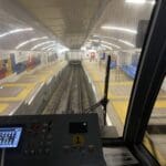 לוח הבקרה של נהג הכרמלית – הרכבת התחתית של חיפה (צילום: ירון כרמי)