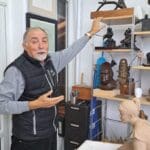 דגם פסל "הנשר"- בסטודיו של פסל הברונזה הבינלאומי אלכס פלקוביץ (צילום: רחלי אורבך)