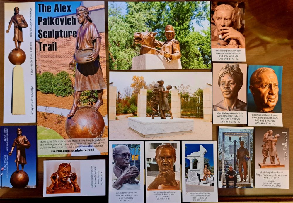 אוסף קטן של זיכרונות- בסטודיו של פסל הברונזה הבינלאומי אלכס פלקוביץ (צילום: רחלי אורבך)
