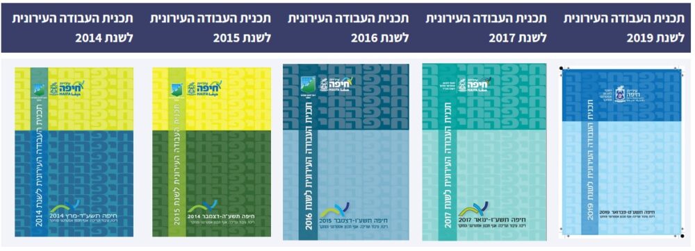 תוכניות עבודה עירונית באתר עיריית חיפה (צילום מסך: חנן מרקוביץ)