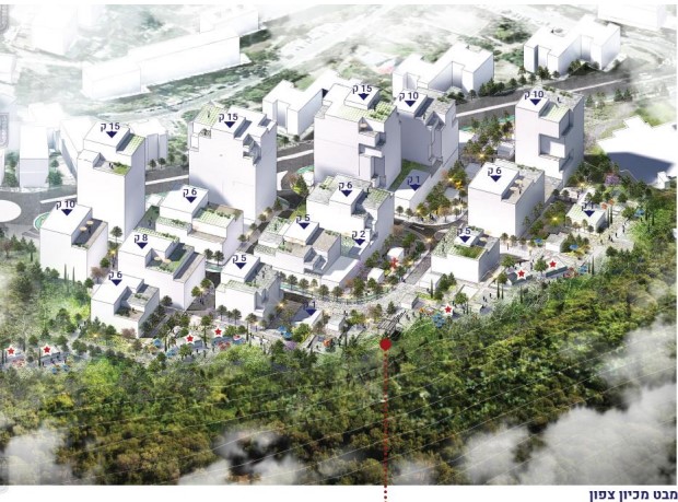 שכונה חדשה בסטלה מאריס - תכנית חפ/2178/א (הדמיה: דרמן ורבקל אדריכלות בע"מ)