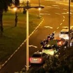 מרוצי המכוניות בחיפה: המשטרה פעלה ברחוב העצמאות נגד נהגים מתפרעים (צילום: חי פה בשטח)