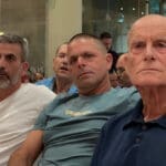 תומכים בכנס השקת קמפיין הבחירות של אסיף איזק לכהונה שנייה כראש המועצה האזורית חוף הכרמל (צילום: חי פה-TV)