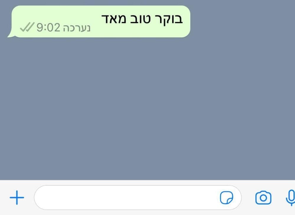 עריכת הודעה שנמסרה בוואטסאפ (צילום מסך – ירון כרמי)