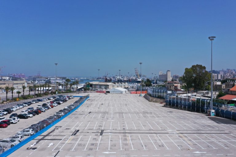 חניון מפליגים חדש בנמל חיפה (צילום: נמל חיפה)