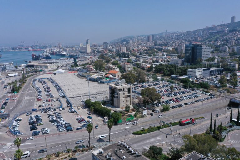 חניון מפליגים חדש בנמל חיפה (צילום: נמל חיפה)