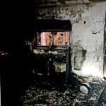 מבנה מגורים פרטי בדאליית אל כרמל נשרף (צילום: כבאות והצלה)