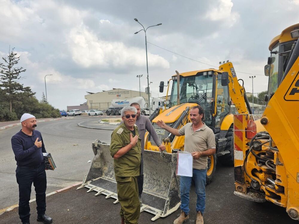 במסגרת היערכות המועצה המקומית עספיא לאפשרות של מלחמה - התקיים תרגיל מוכנות מכלול הנדסה לחירום (צילום: המועצה המקומית עספיא)