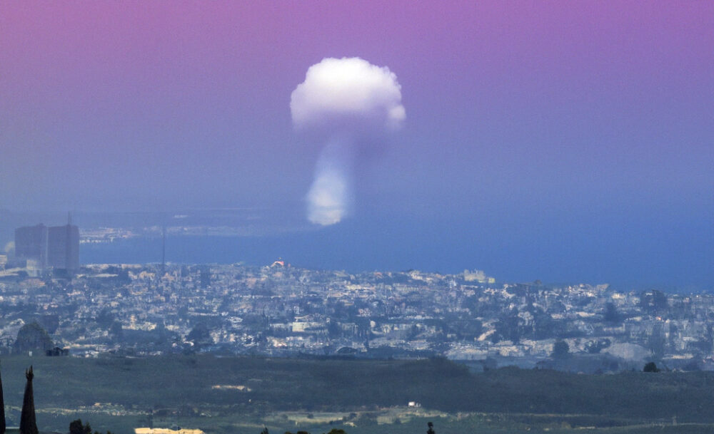 הדמיה - הפעלת נשק גרעיני על ישראל (הדמיית AI באמצעות DALL·E)