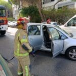 תאונה חזיתית בחיפה (צילום: כבאות והצלה)