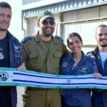 ביקור בבסיסי חיל האוויר  בצל המלחמה (צילום: האתר הרשמי מכבי חיפה)