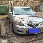 נווה שאנן – נזק כבד לרכוש, לאחר שנחשול מים ובוץ שטף את הרחוב • היורה – הצפות ונזקים ברחבי העיר חיפה – 19/11/23 (צילום: מוטי מנדלסון – כל הזכויות שמורות)