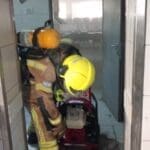 שריפה במטבח של בסיס צבאי (צילום: כבאות והצלה)