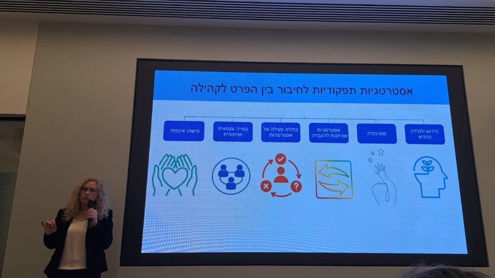 אתנה – המועדון האקדמי של ידידות אוניברסיטת חיפה -פרופ'  אדר בן אליהו – אסטרטגיות תפקודיות  (צילום: רחלי אורבך)