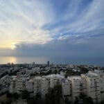 נוף חיפה – לקראת תחילת סערת חורף (צילום: ירון כרמי)