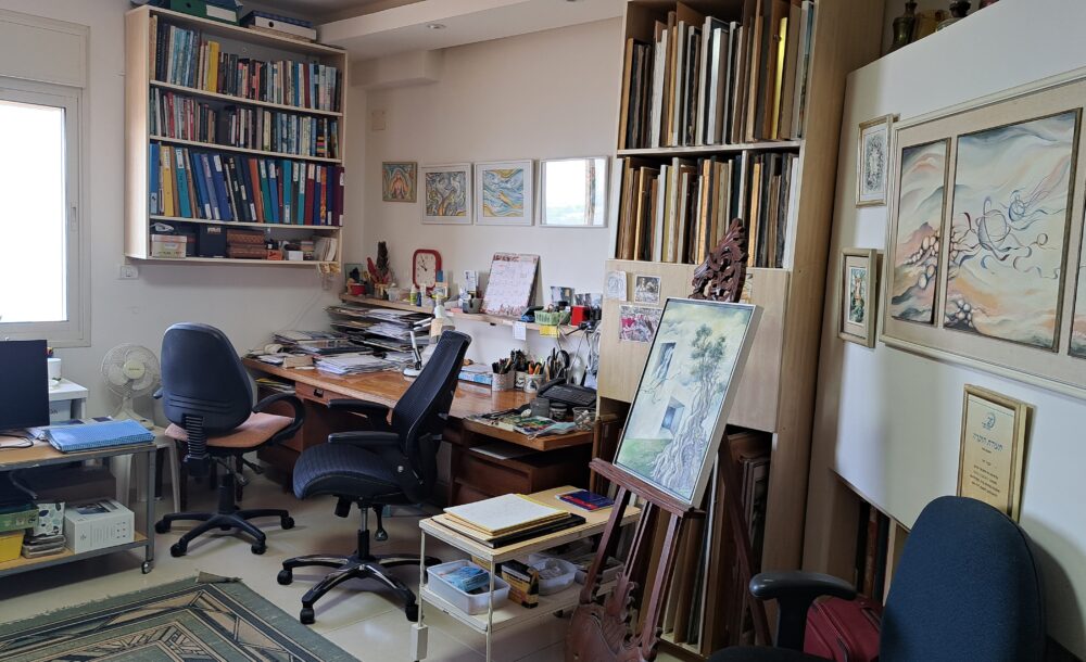 דן לבני, ציורי השבת השחורה- הסטודיו אשר בבית האמן (צילום: רחלי אורבך)
