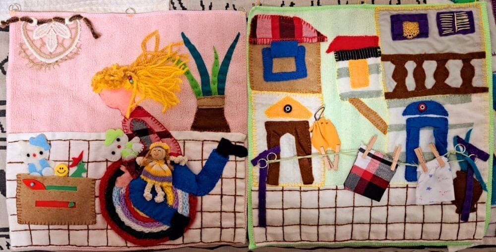 יונה גרינברג – מגוון מעבודותיה (צילום: רחלי אורבך)