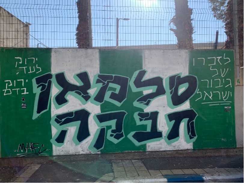 גרפיטי למען החללים בחיפה (צילום: טל קיזמן)