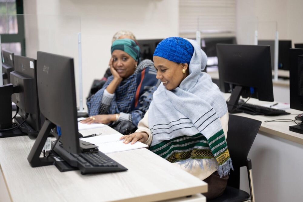 The Rambam Medical Center, the Haifa-Boston Partnership, together with the Ministry of Education and the Ministry of Absorption, this week inaugurated a new unique project: a Hebrew literacy course for workers, immigrants and veterans from Ethiopia (Photo: Rambam)