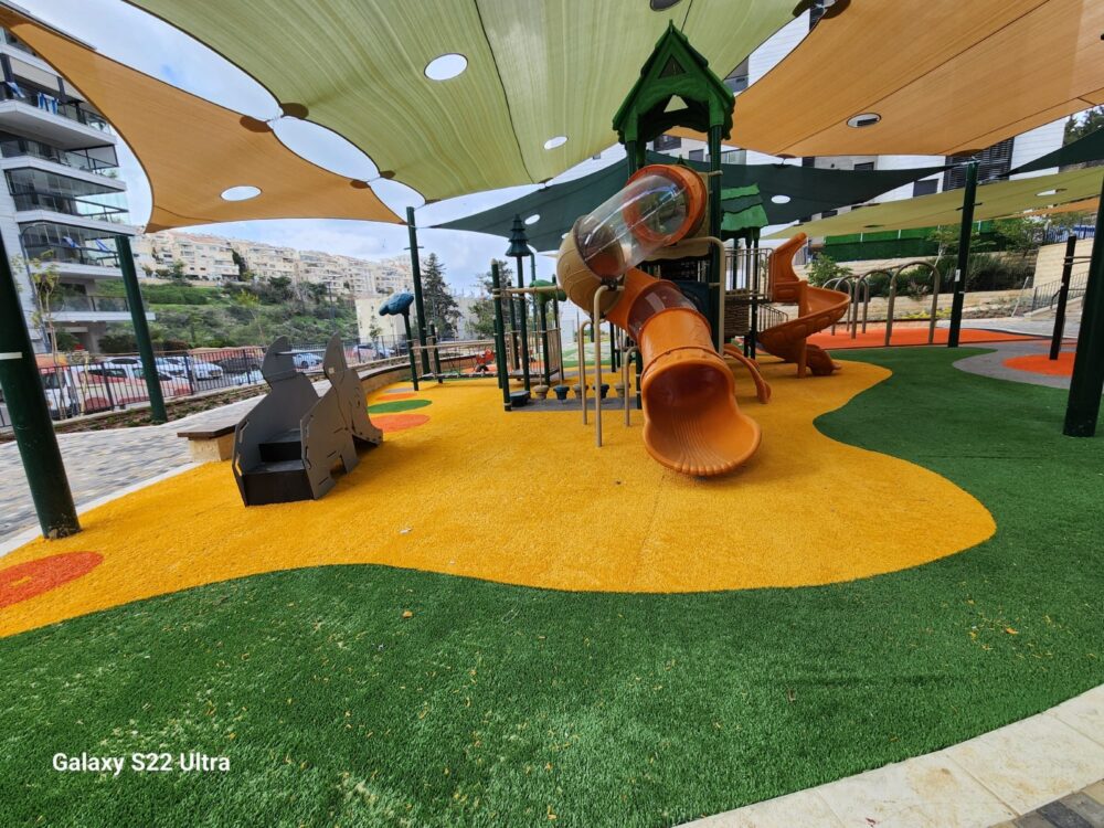 הפארק הציבורי החדש הסמוך לגבעת השבשבת בנווה שאנן (צילום: עיריית חיפה)