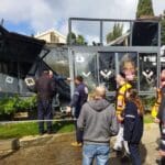 קריסת גג מסעדת רובן (צילום: איחוד הצלה )