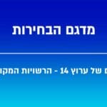 תוצאות מדגם ערוץ 14 – הבחירות בחיפה והסביבה