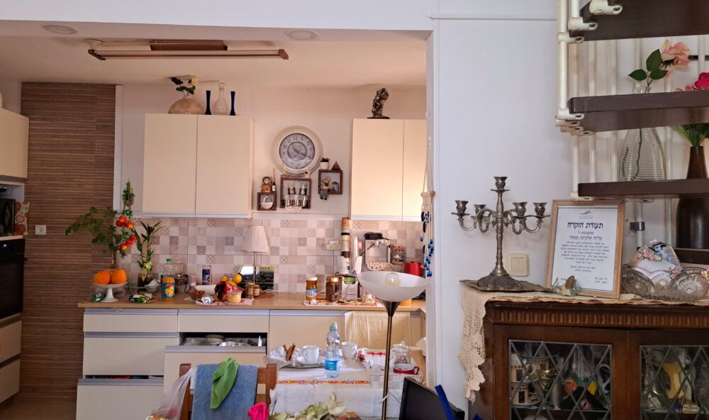 בבית עליזה אלקיים-עבאדי - מבט אל המטבח (צילום: רחלי אורבך)